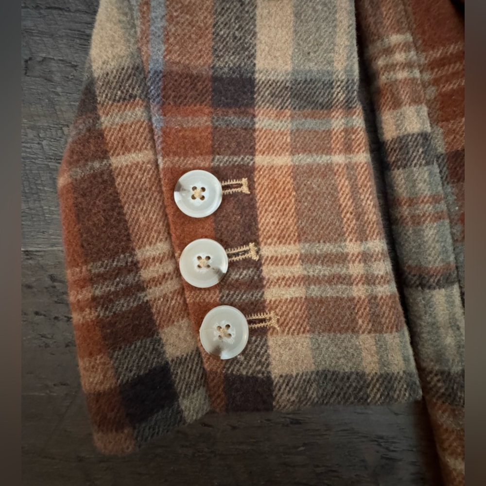 Free People Mari Plaid Double-Breasted Blazer - Picture 11 of 14